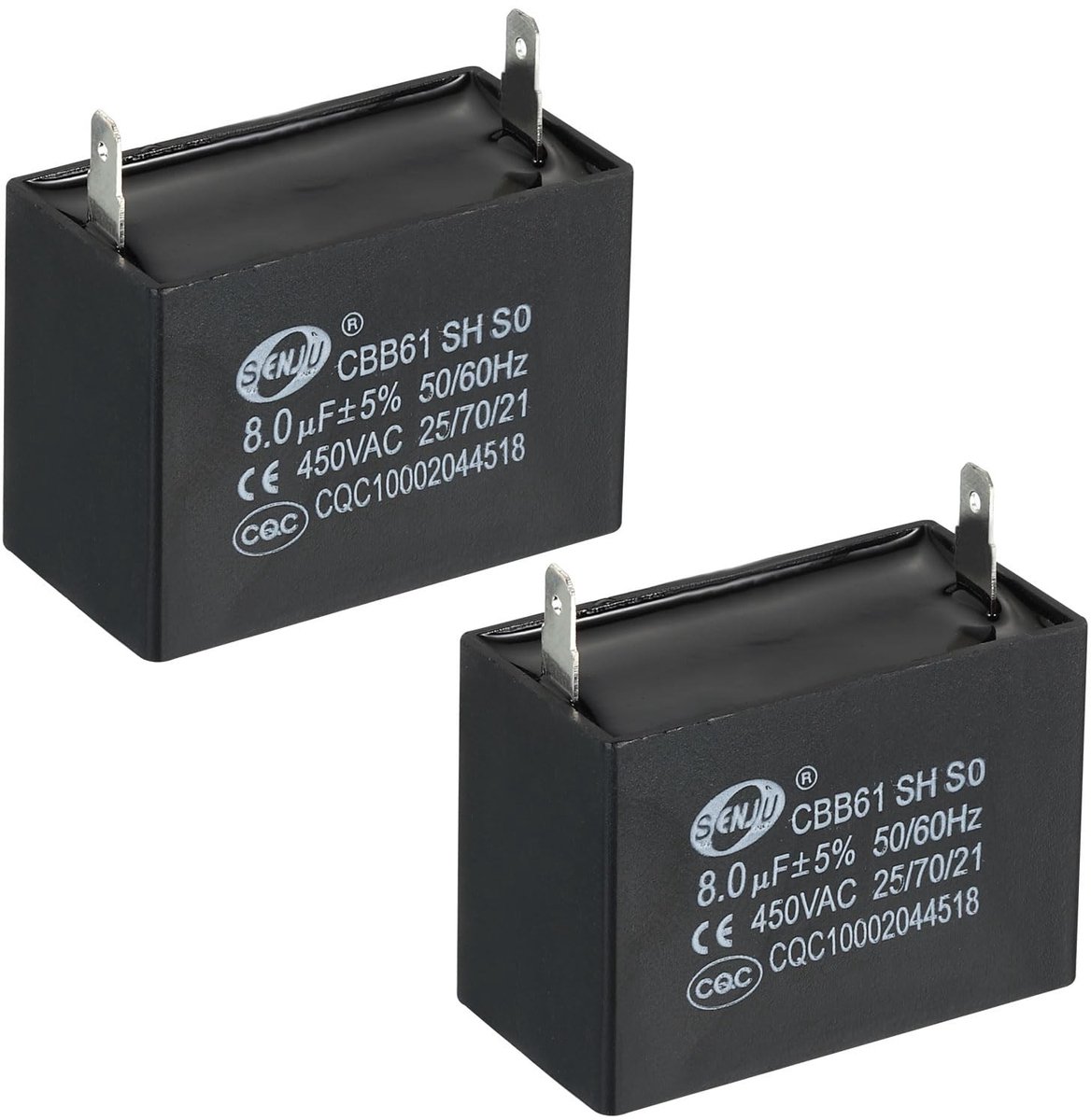 Elzusha - 2 Stuks CBB61 Capacitor voor Ventilator en Airconditioning