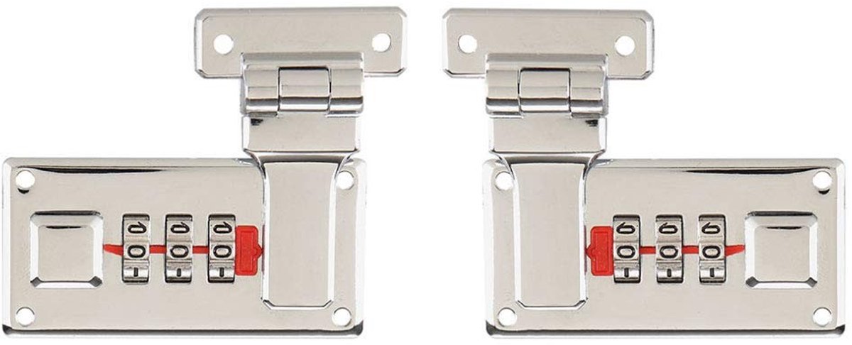Elzusha - Set van 2 Combinatiesloten voor Koffers en Gereedschapskisten
