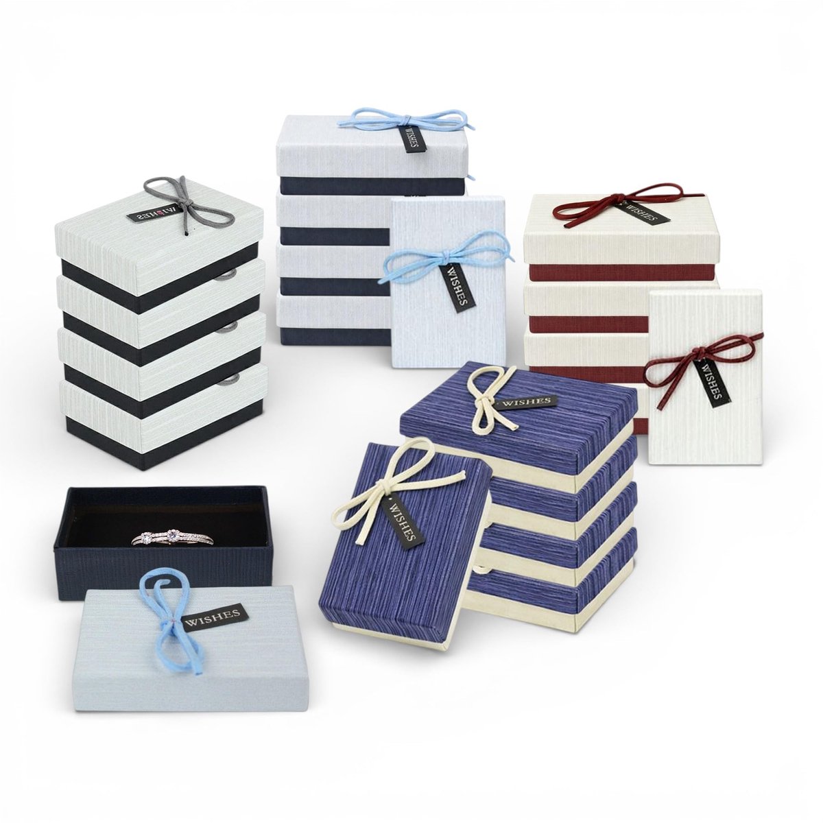 Elzusha - Set van 48 Decoratieve Cadeau Dozen met Strik