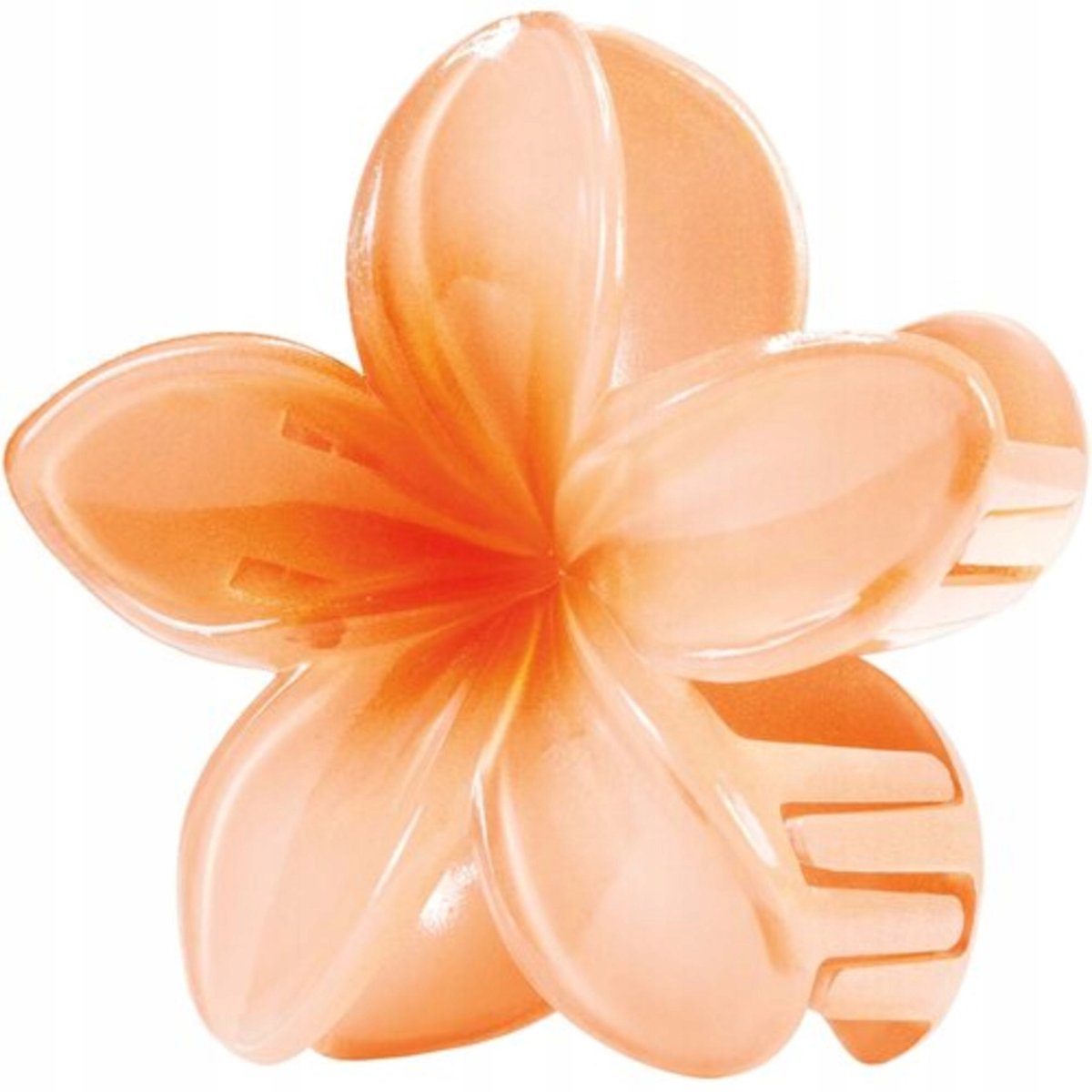 Hawaiiaanse Haarclip Bloesem PERZIK - Grote Bloem