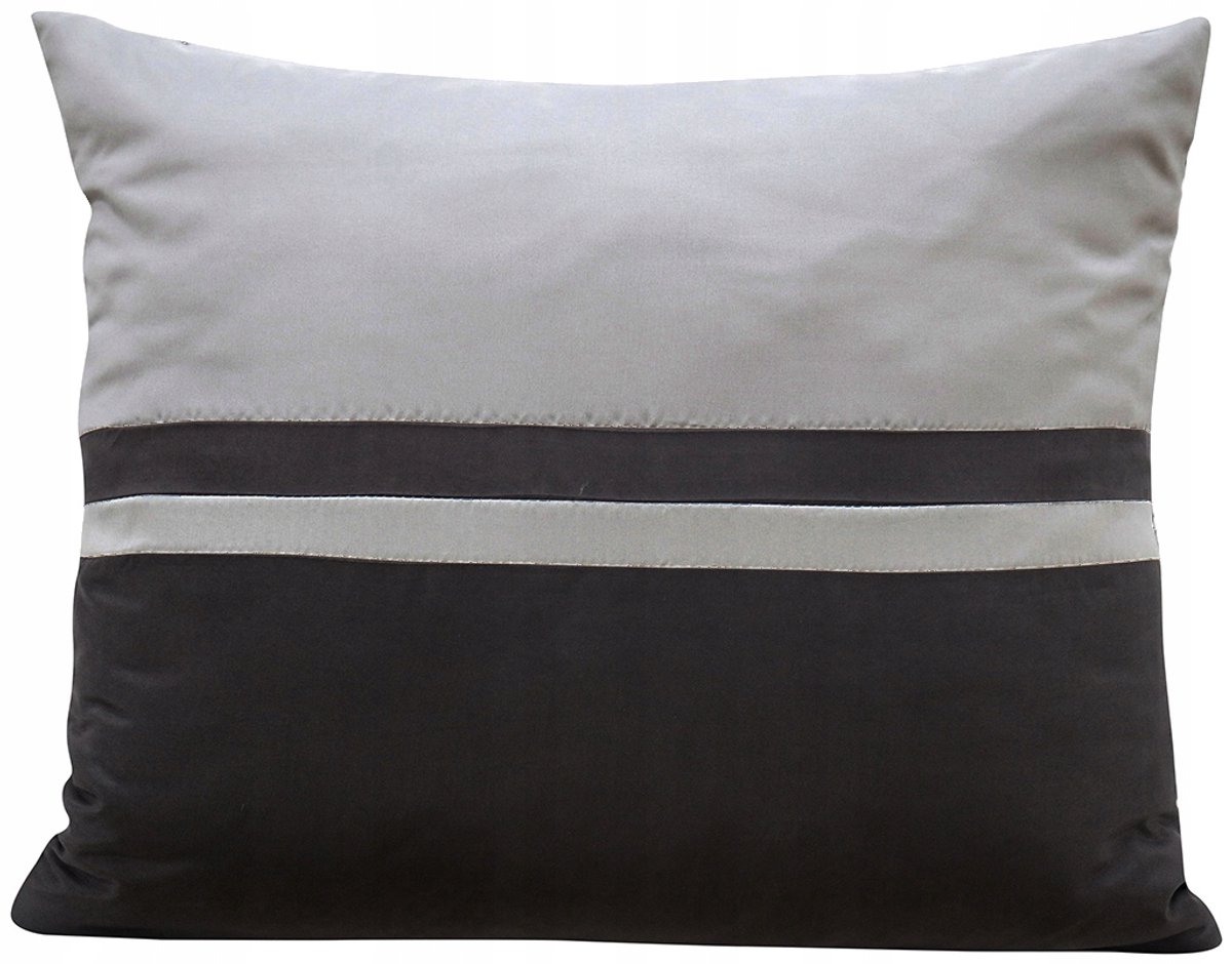 Mariall Decoratieve Kussensloop 50x60cm - Zacht en Stijlvol Zwart-grijs