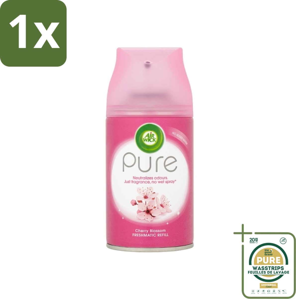 1 x Air Wick - Luchtverfrisser Navulling - Kersenbloesem - Automatische Spray - 250 ml- Kersenbloesem - Geur - Luchtverfrisser - Essentiële Oliën - Geurverspreiding