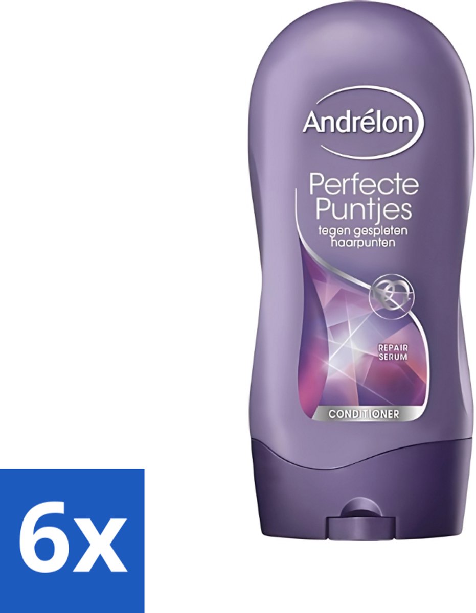 6 x Andrélon - Perfecte Puntjes - Conditioner - Tegen Gespleten Haarpunten - 300 ml - Gespleten Haarpunten - Haar Verzorging - Haar Kracht - Haar Sterkte - Haar Bescherming