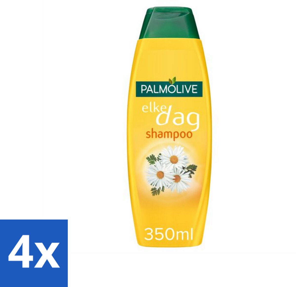 4 x Palmolive Shampoo Elke Dag 350 ml - Shampoo Dagelijks Gebruik - Kamille Extract - Natuurlijke Shampoo - PH-huidneutraal - Verzorgend Haar