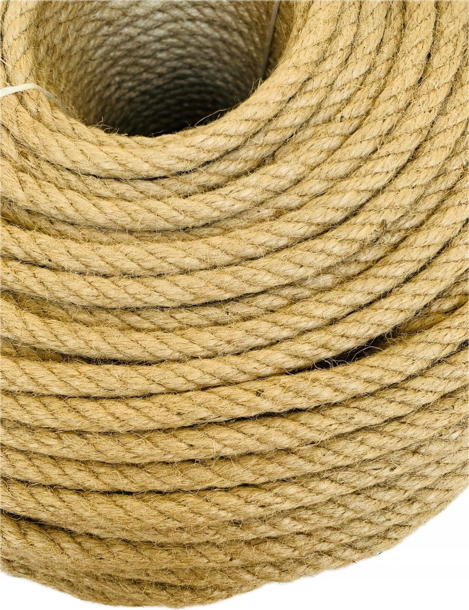 Merkloze Jutekous 12mm x 200m - Sterk, Geurloos & Weerbestendig