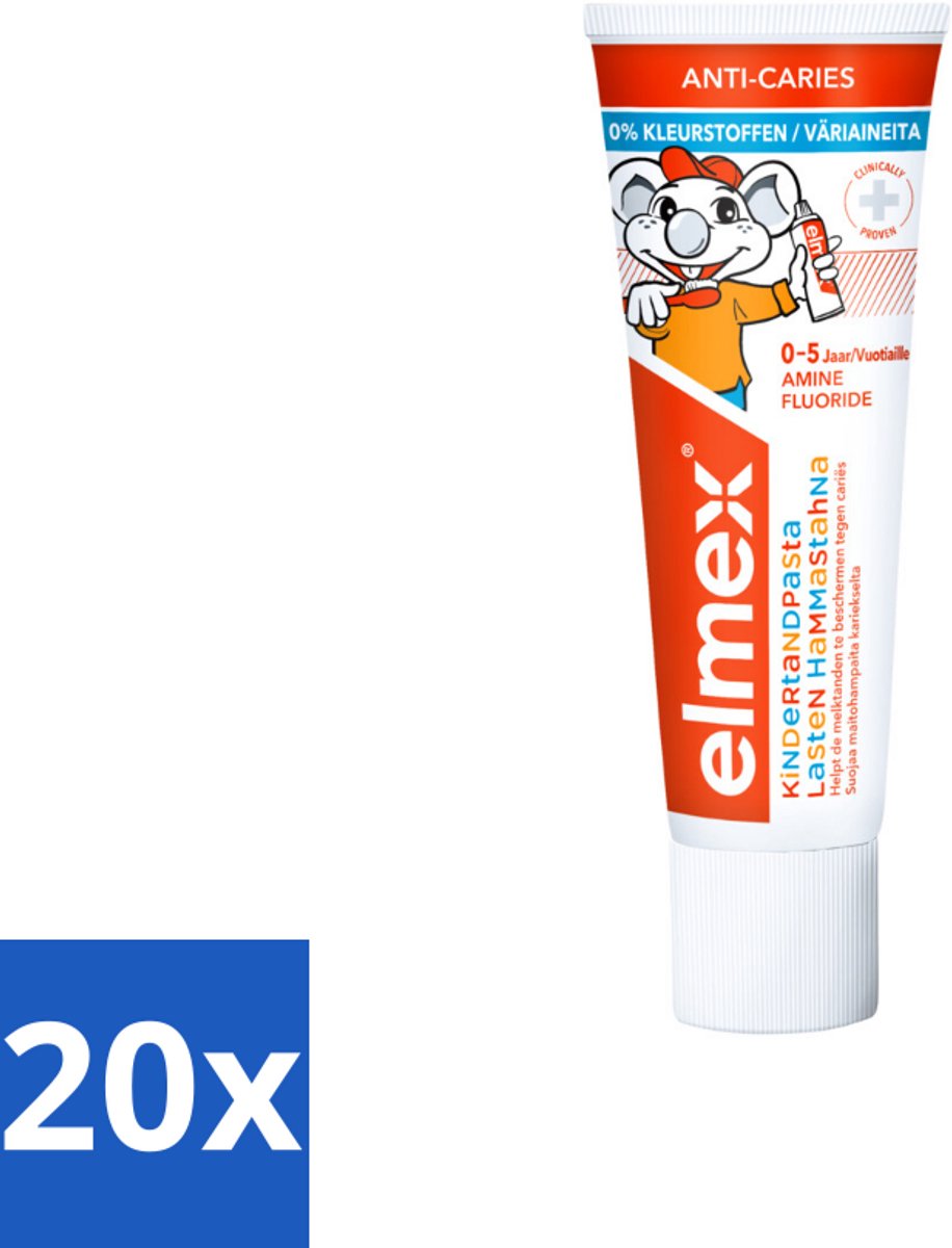 Elmex Gel-Tandpasta Peuter (0-5 Jaar) 75 ml - Bulkverpakking - 20 stuks