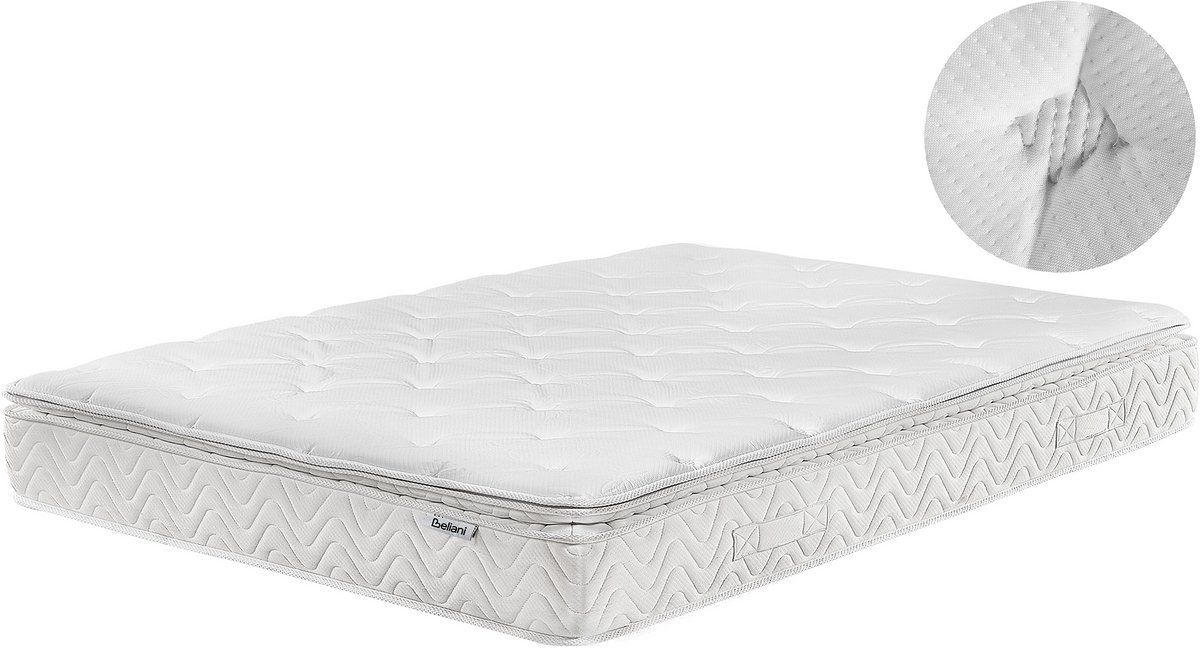 LUXUS - Pocketveringmatras hard - Beige - 160 x 200 cm - Pocketveren