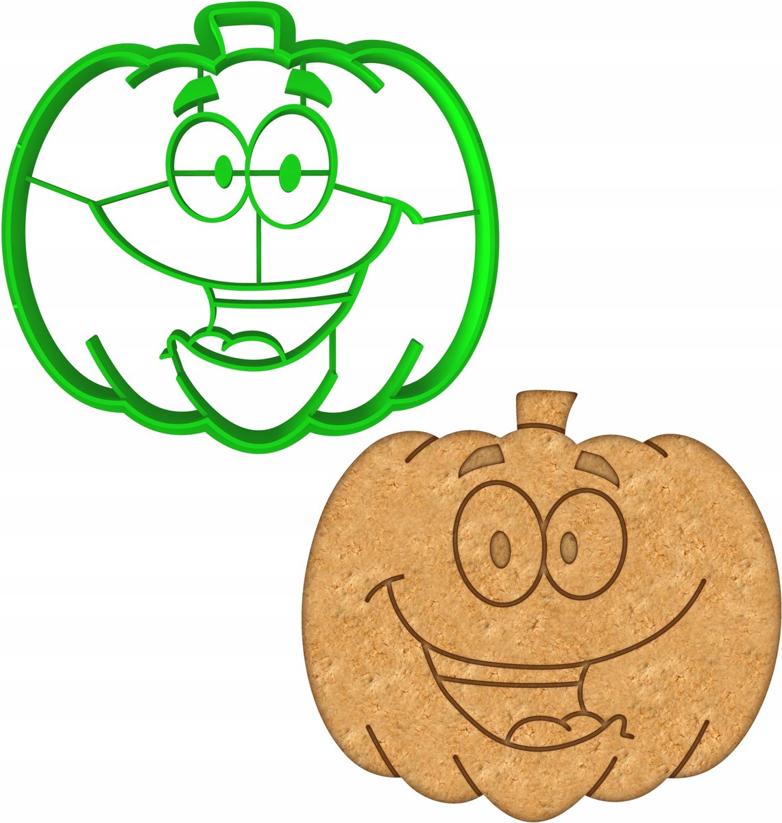 Halloween Koekjesvorm - Pompoen 8cm
