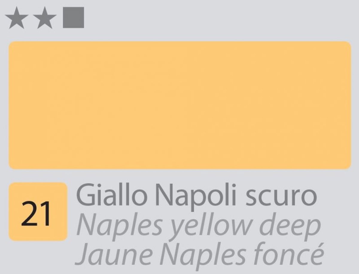 Divolo Accademia Olieverf 20 ml. - Naples Yellow Deep