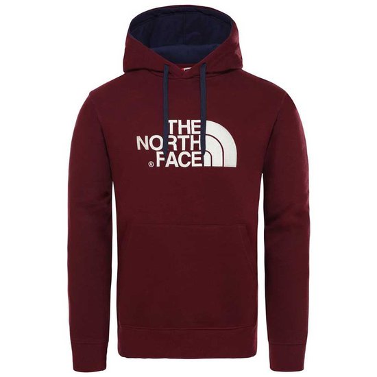 The North Face Drew Peak sweater heren bordeaux rood/beige | bol.com