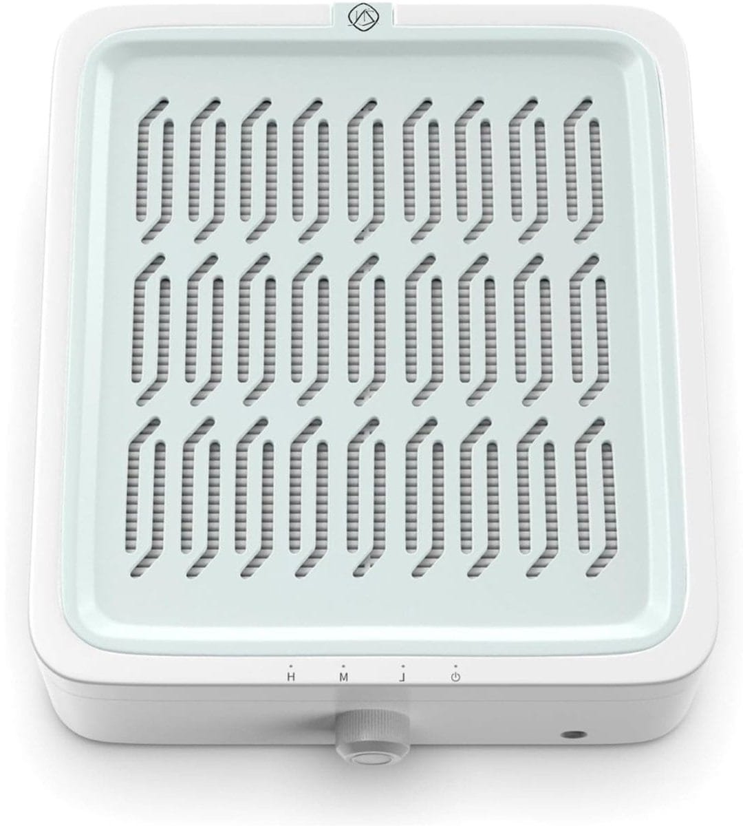 Klarven® Nagelafzuiger met Filter - Krachtige Stofafzuiging voor Nagels - Schone Werkplek zonder Stofwolken - Wit - B 26 x D 22 x H 7 cm