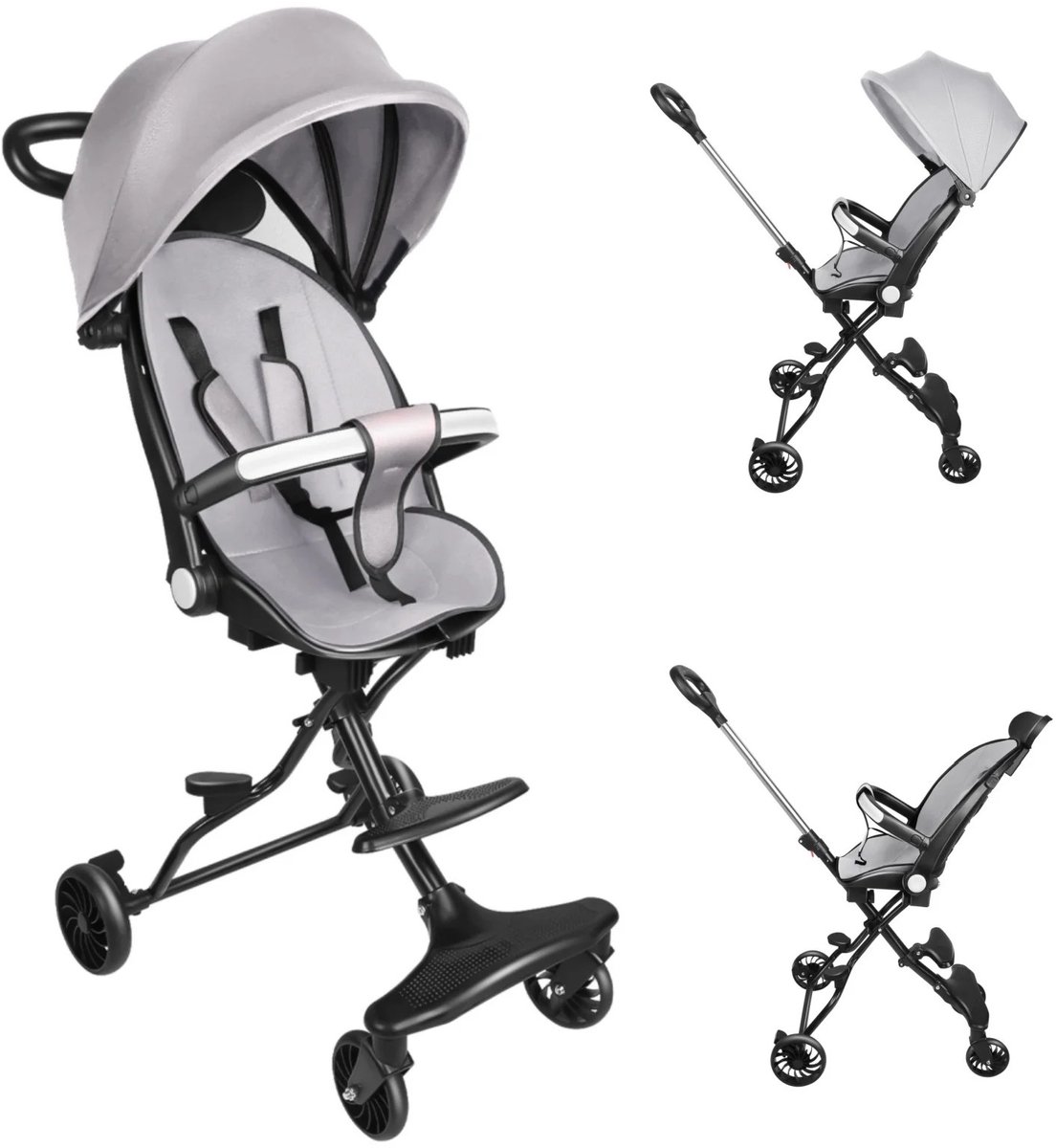 Elzusha - Lichtgewicht Kinderwagen, Automatisch Opvouwbaar