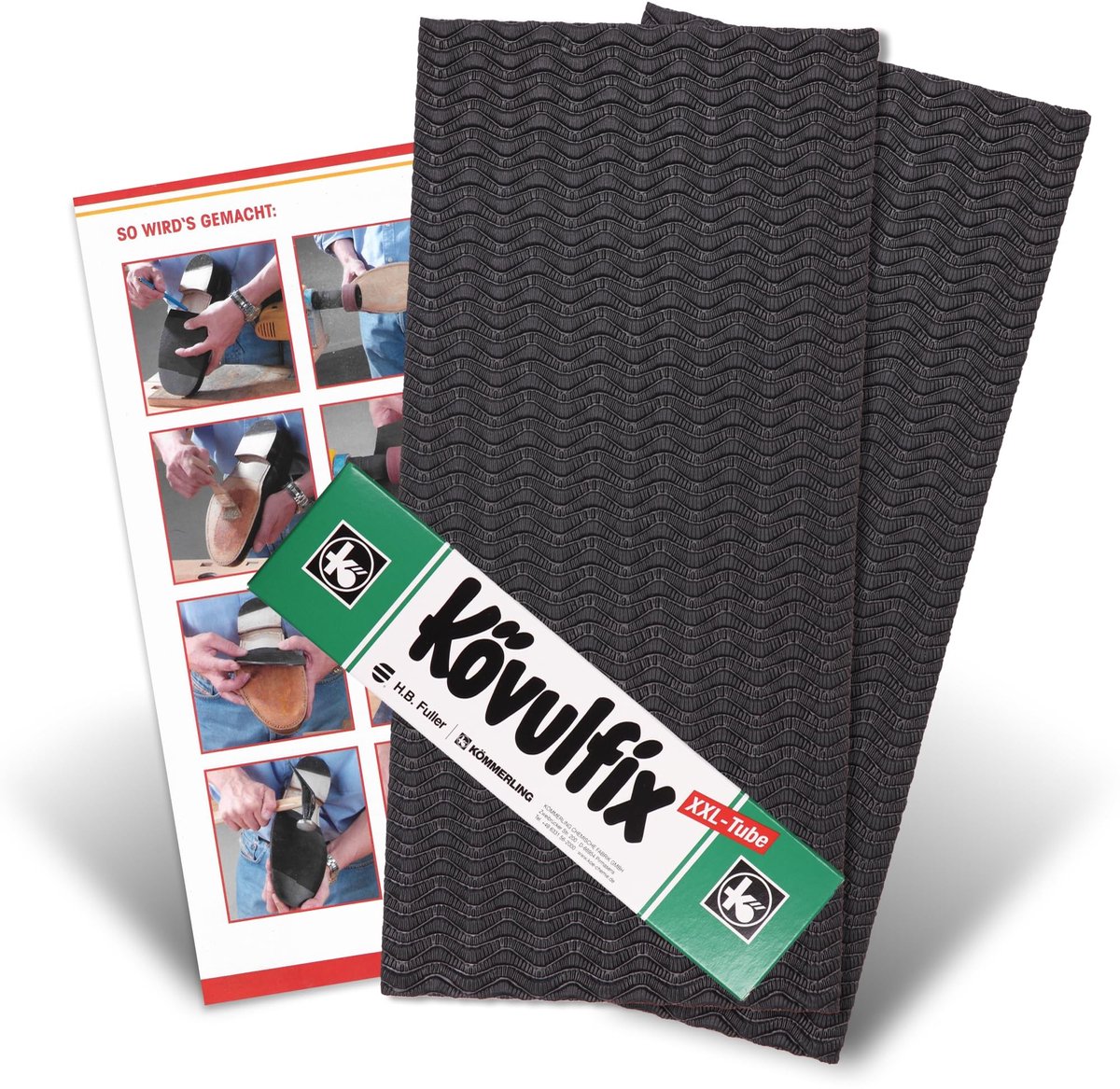 Elzusha - Schoenzolen Reparatieset met Rubber en Kövulfix