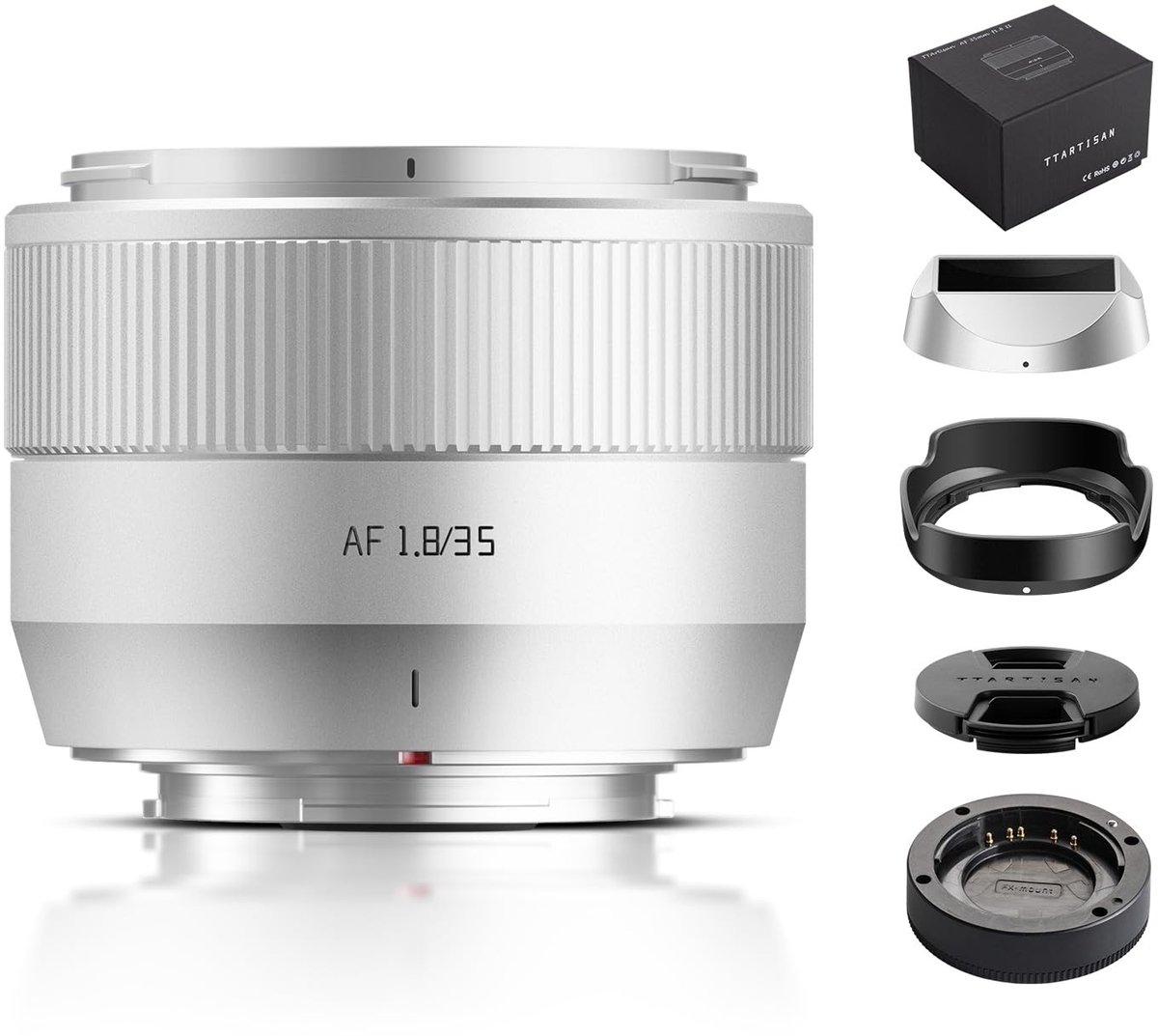 Elzusha- Portretlens 35 mm F1.8 - AF Lens - APS-C - Lichtgewicht 176 g - Verstelbare scherpstelafstand 0,4 m - Perfect voor portretten - Fotolens