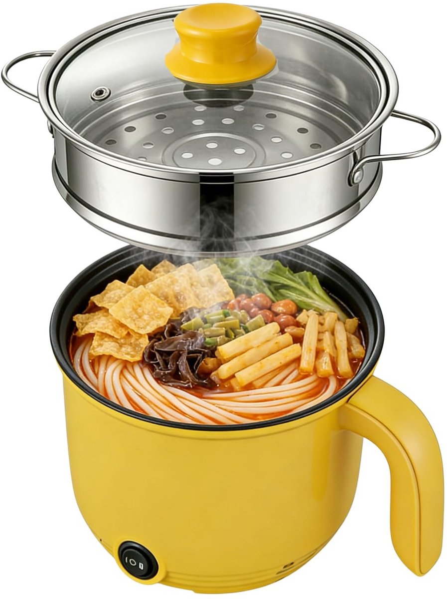 Elzusha - Elektrische Hotpot 1,3L met Stoomfunctie, 600W