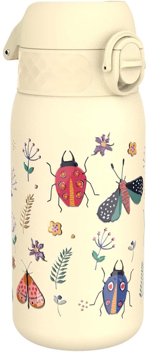 Elzusha - RVS Kinderen Waterfles 400ml met Insecten Ontwerp