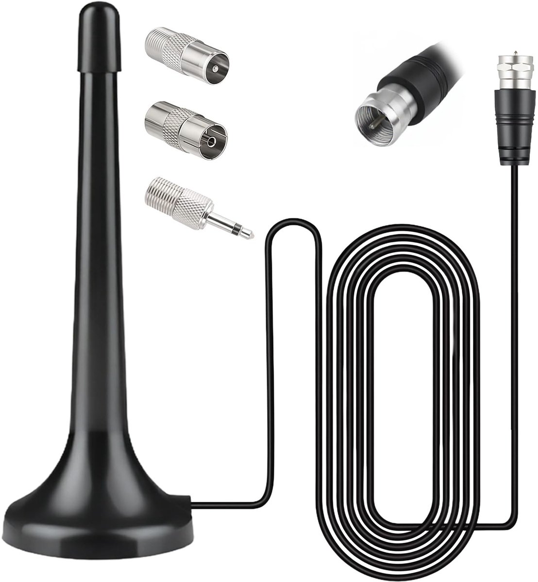 Elzusha - DAB+ FM Radio Antenne met Digitale Versterker en Magneetbasis
