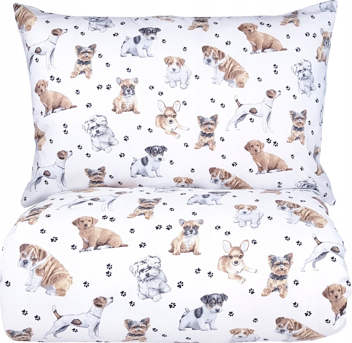 Kinderbeddengoed Hondjes 120x160 cm - 100% Katoen