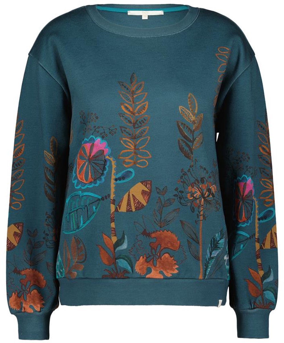 DIDI Dames Sweater Frame Green Mystara panel maat 38