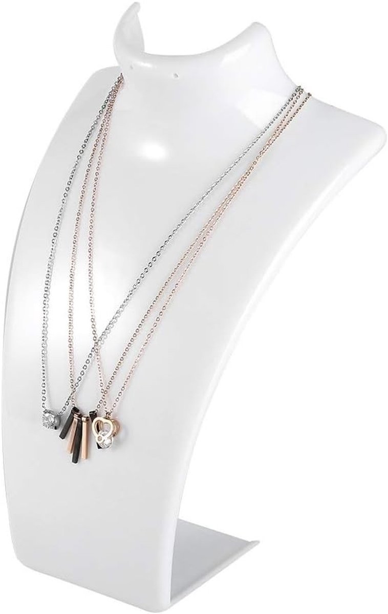Elegante Acryl Bustehouder voor Sieraden, Mannequin Stand voor Kettingen en Accessoires, Perfecte Organisator voor Winkel en Thuisgebruik
