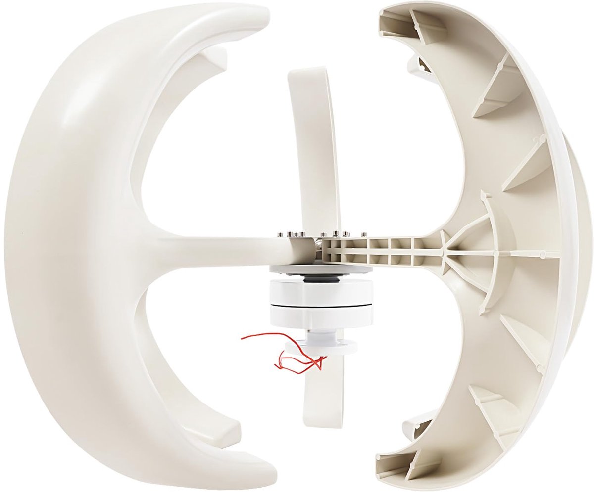 Windmolen Generator 600W – Verticale Windturbine met 5 Bladen – Lage Startsnelheid – Corrosiebestendig