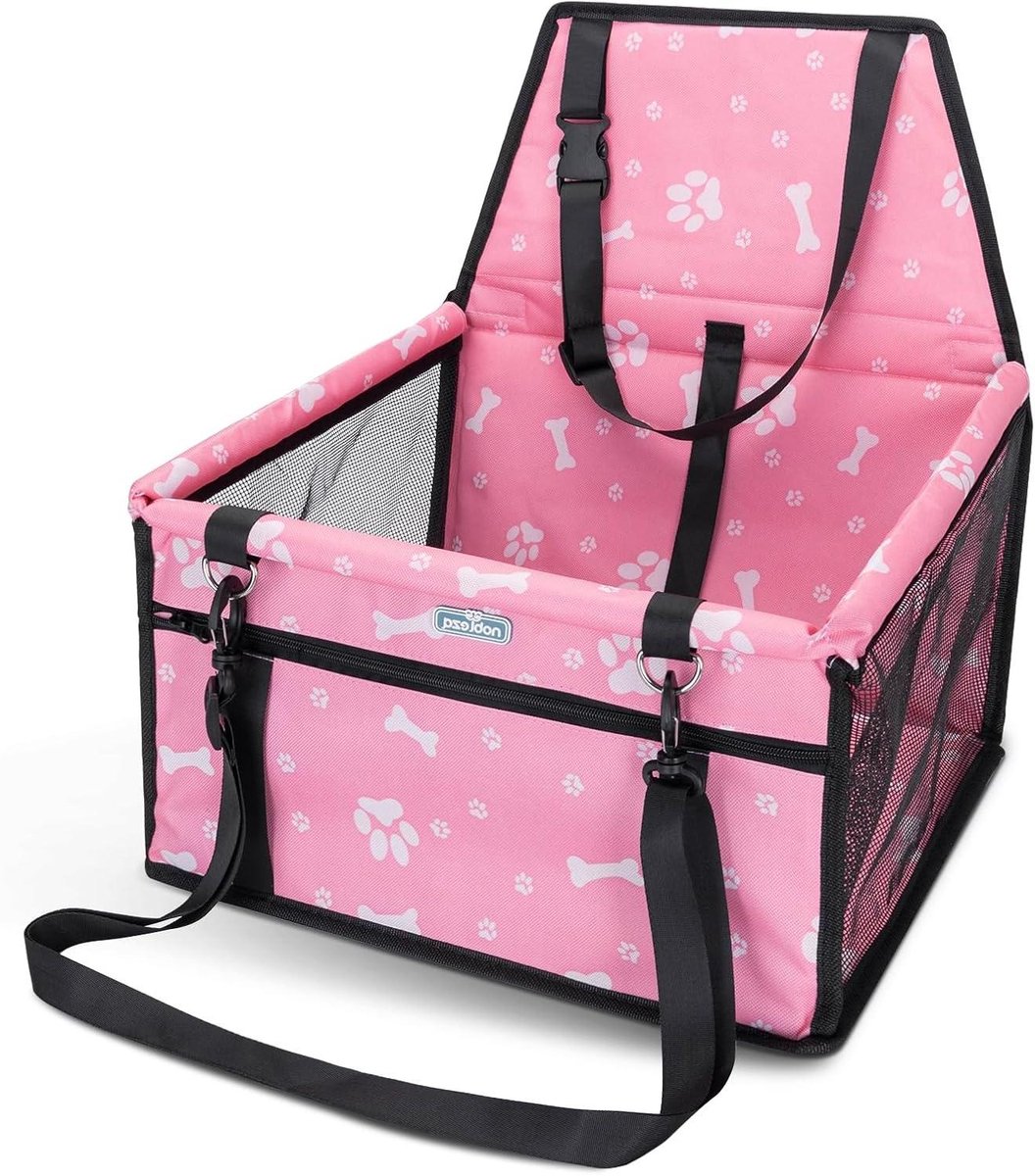 Honden Autostoel - Reisstoel Veiligheid - Veilig Reizen - Waterproof Oxford Stof - 40 x 34 x 25 cm - Roze
