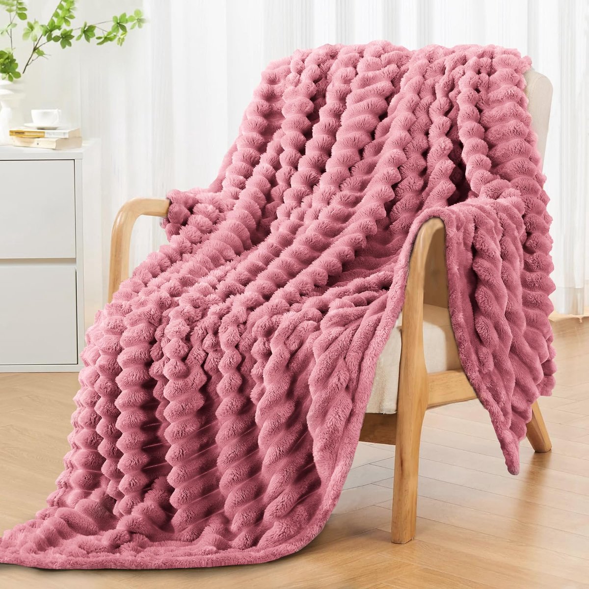 RUIKASI Fleece plaid, 150 x 200 cm, deken voor bed van 90 cm, grote deken voor op de bank, flanel, extra zacht en - ShopVlot
