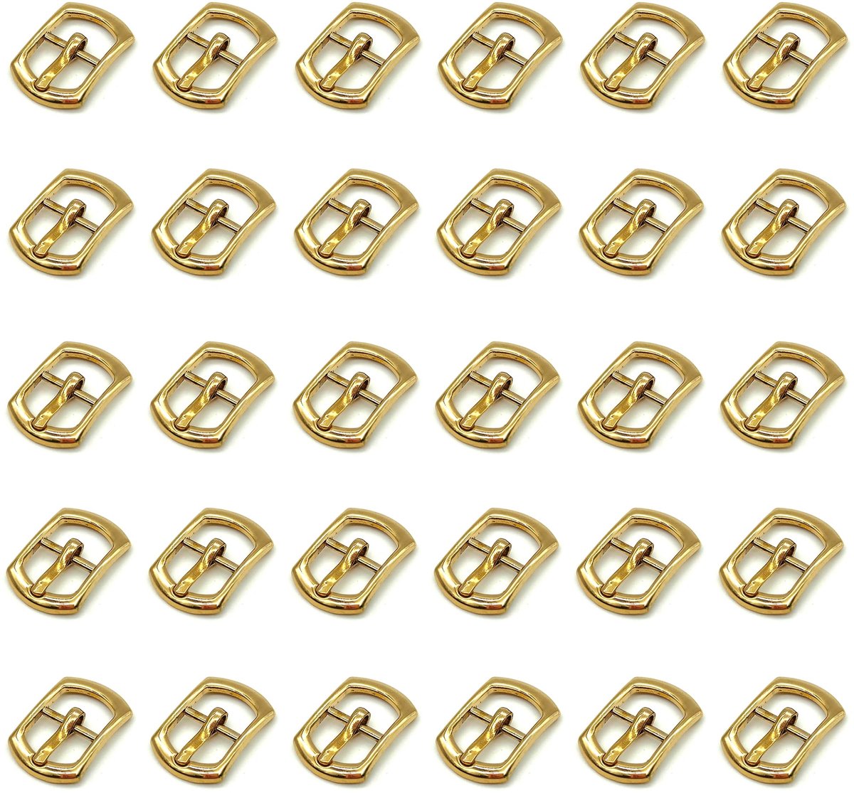 Niuhong 30 Pcs Roller Buckle Belt Buckle Kleine Lederen Metalen Mini Gespen Hardware Pin Buckle Vierkante Schoen - ShopVlot