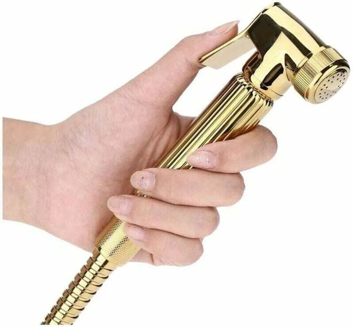Draagbare bidetdouchekop/sproeier/handdouche (goud)