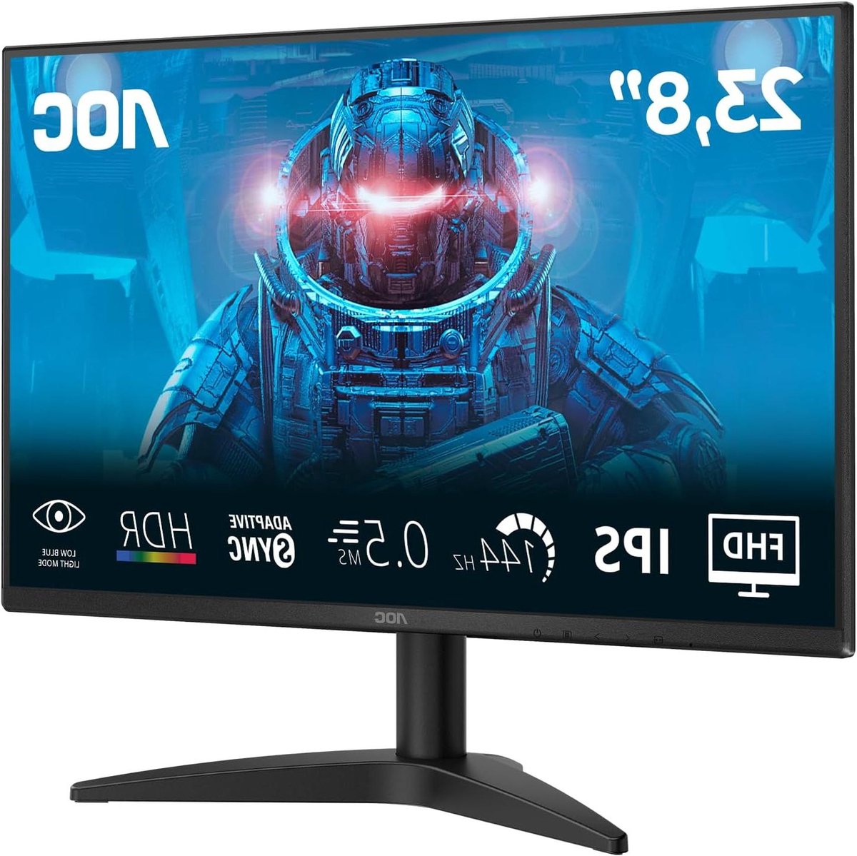 Gaming Monitor - Scherm - Vloeiende Beelden - Adaptieve Synchronisatie - 24 Inch - Zwart