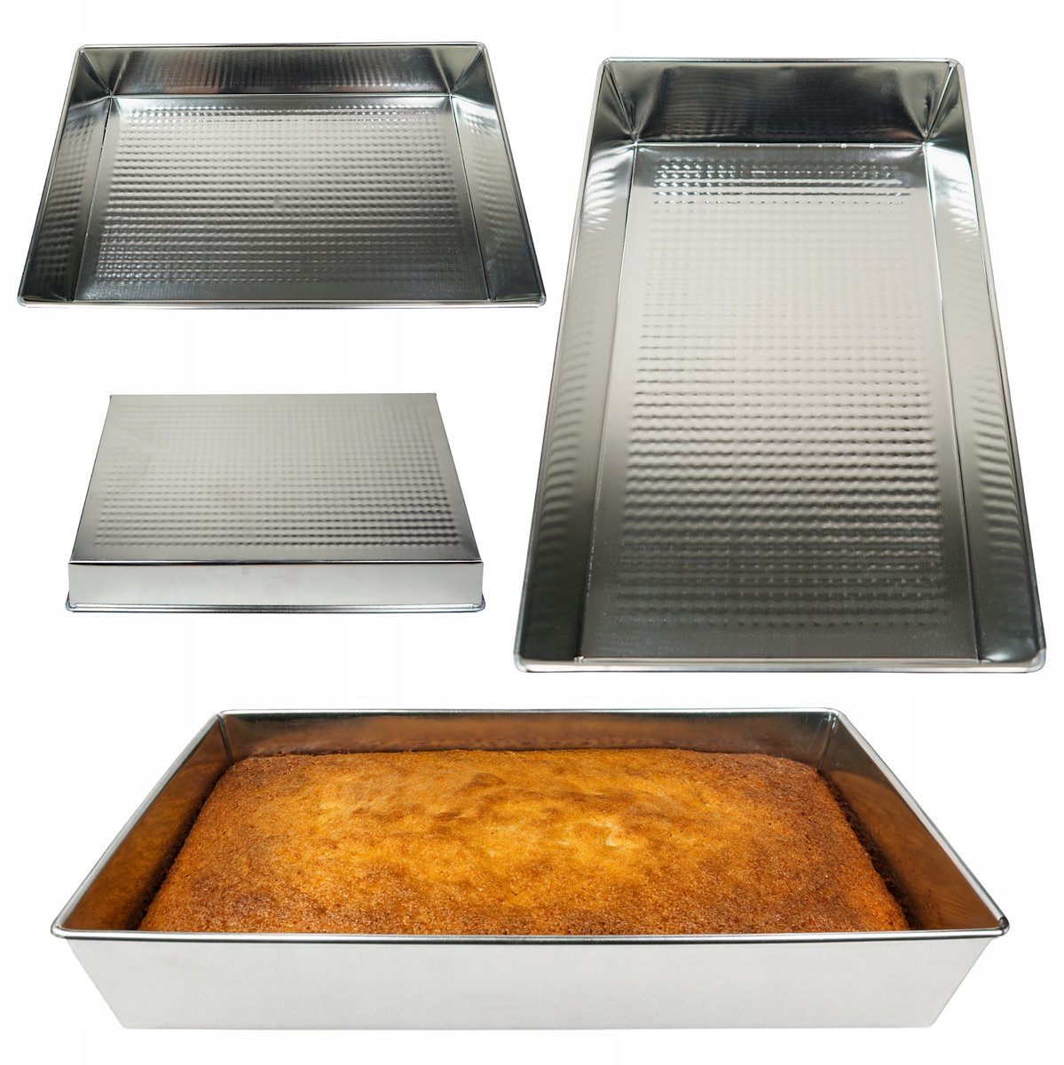 Bakvorm Rechthoekig 25x40x7cm - Hoge Rand, Ovenbestendig Metaal