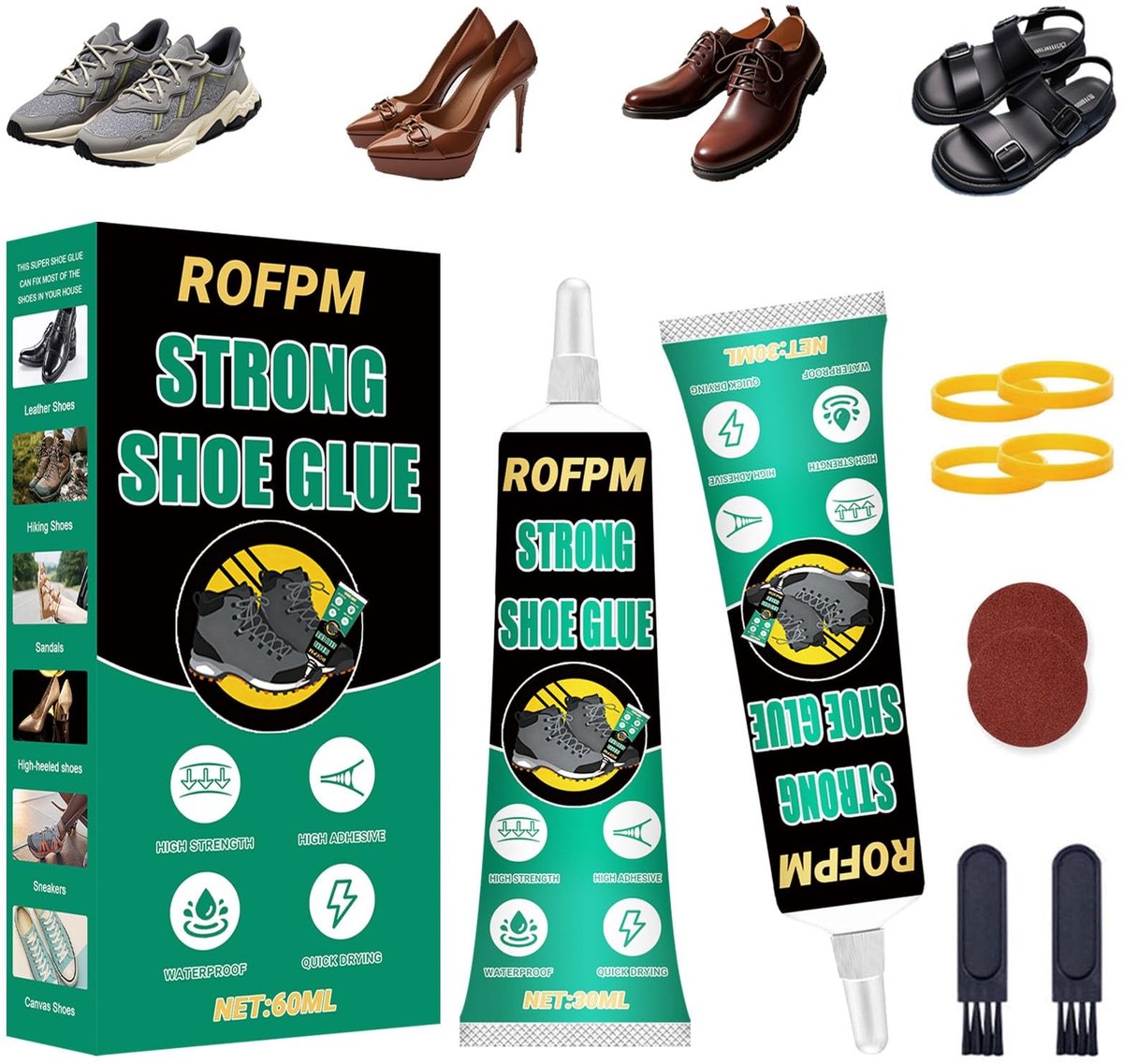 Solidchoice - 2 Stuks Schoenlijm voor Sterke en Waterdichte Reparaties