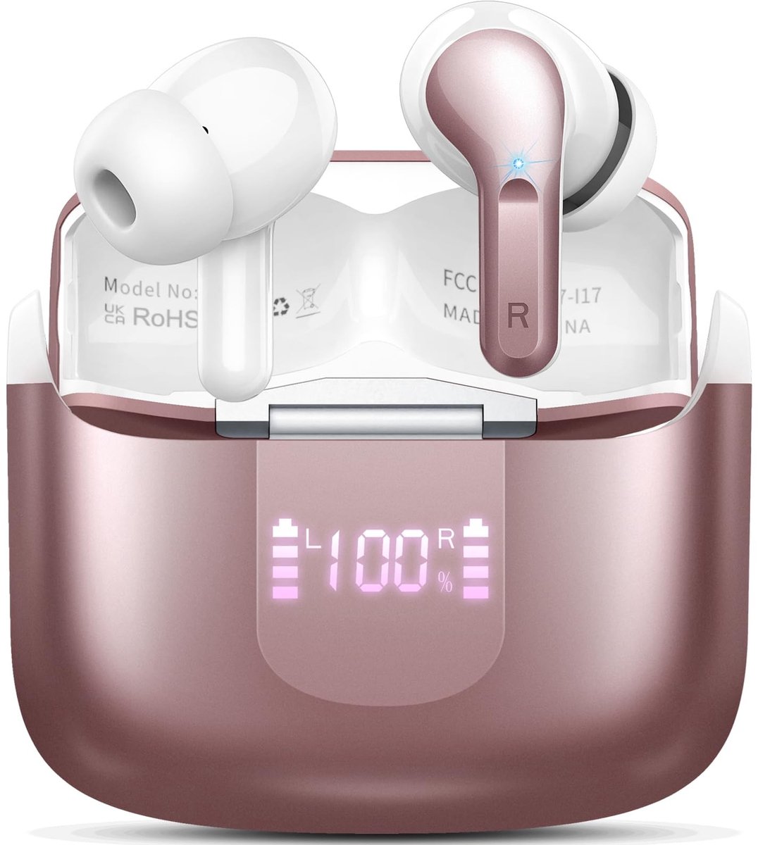 Solidchoice - Draadloze Bluetooth Hoofdtelefoon met 50+ Uur Speeltijd en Ruisonderdrukking