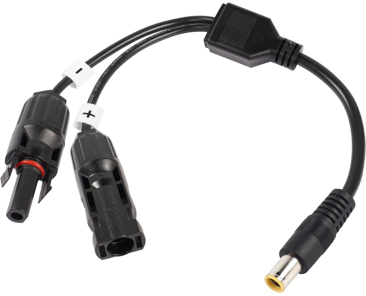 Solidchoice - Zonnepaneelkabel met DC 7909 Adapter, 0.3m
