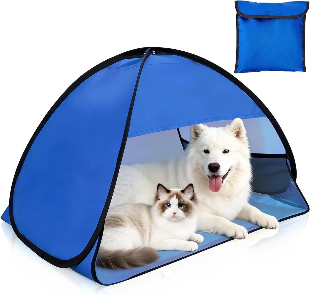 Draagbare Strandtent - Zonnetent Huisdier - Bescherming Tegen Zon - Automatisch Pop-up Systeem - 70 x 50 x 45 cm