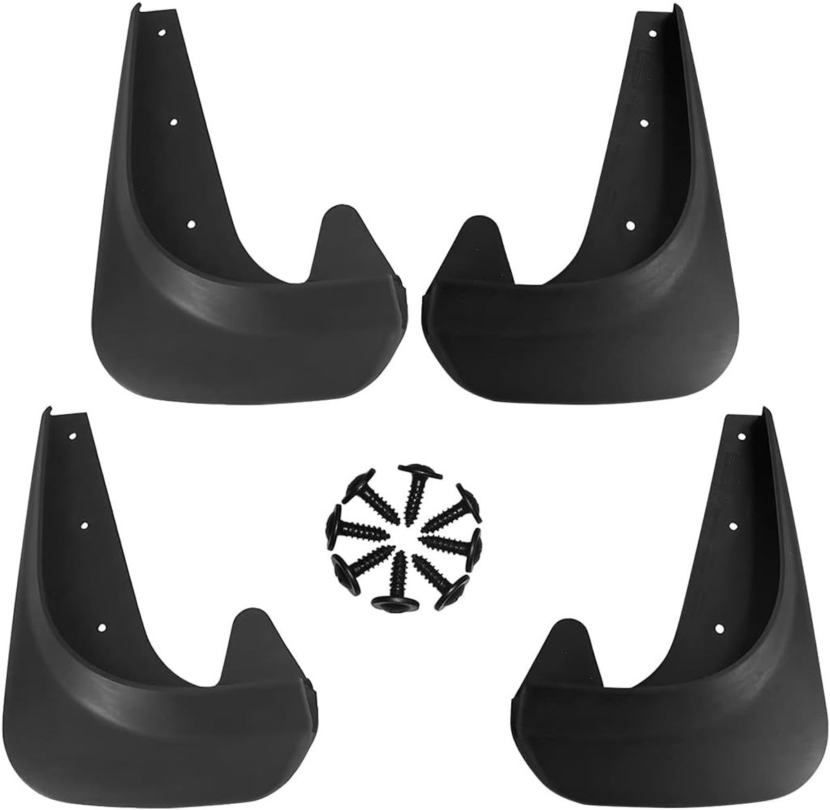 Set van 4 Universele Modderflappen voor Auto's en Trucks - Spatbescherming en Modderbestendige Spatborden
