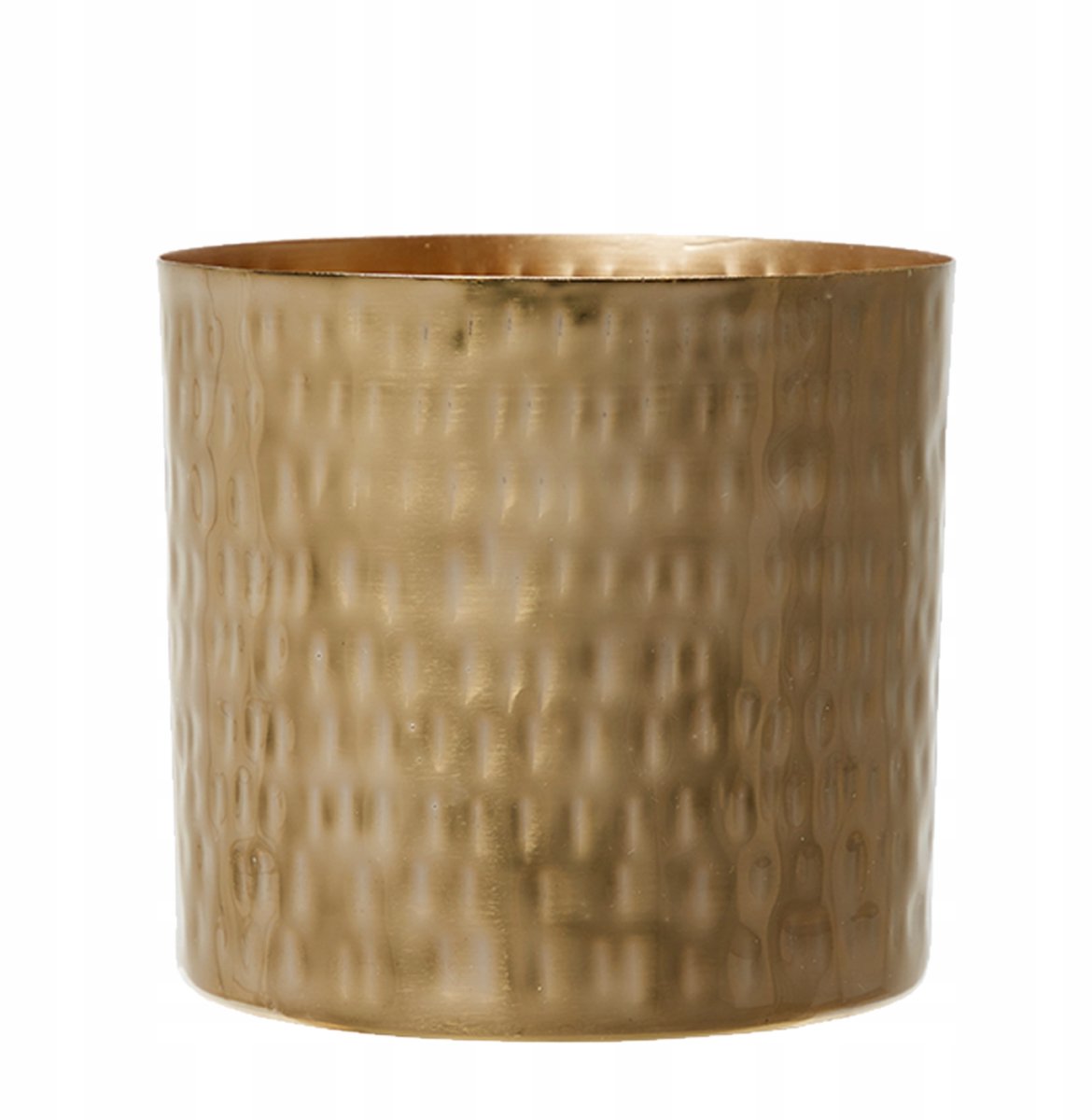 Merkloze Gouden Metalen Pot - Boho Decoratie 13x14 cm