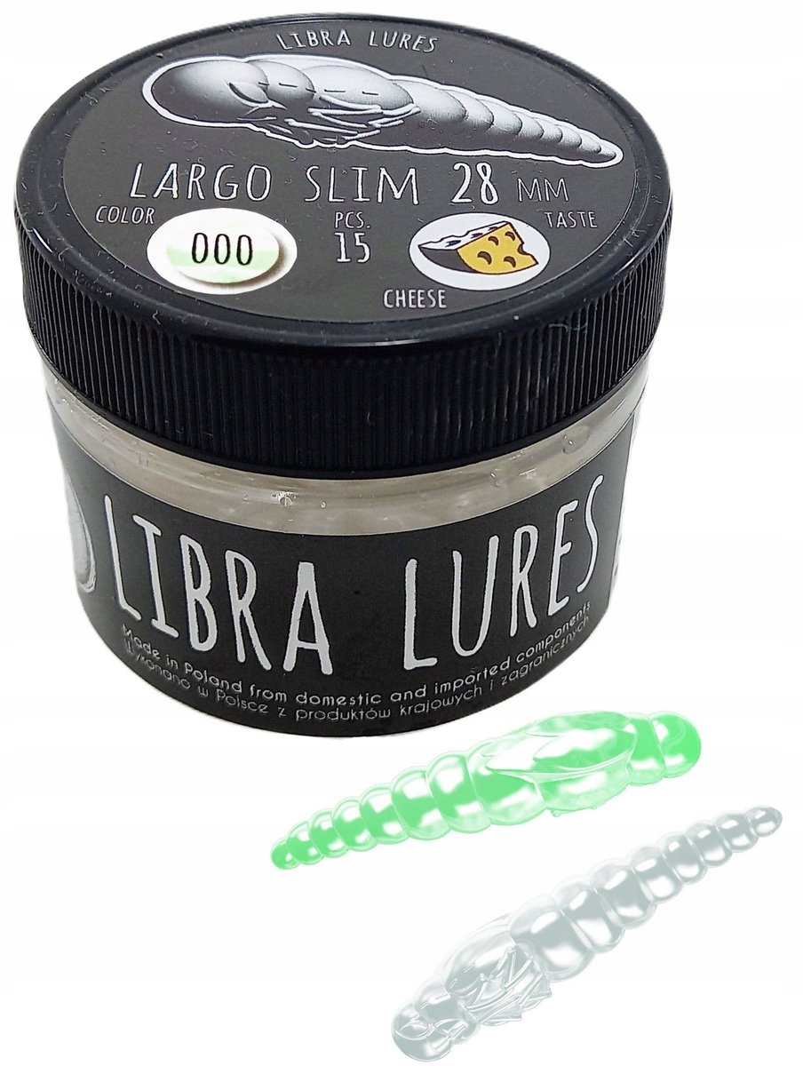 Libra Kunstaas Largo Slim 3,4cm - Zonder Aroma - UV Groen