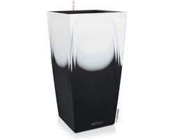 LECHUZA Plantenbak CUBICO Color 30 Cambio zwart-wit All-in-One