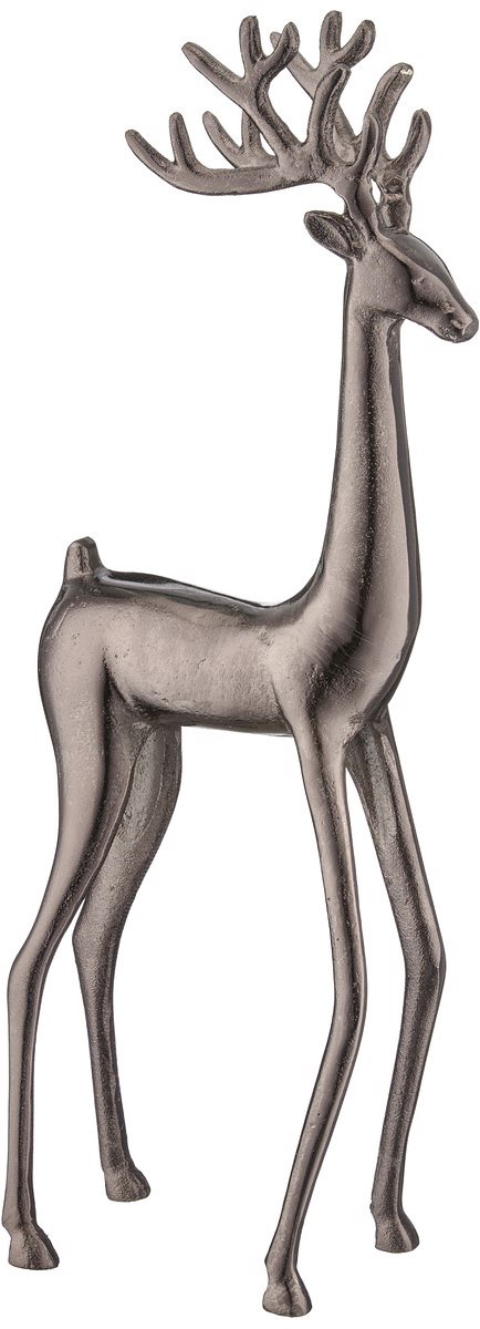 Gasper Kersthert Elandkaraf Bruin-zwart massief 58 cm - Aluminium