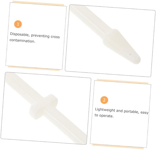 Microcentrifuge Stamper - Mengstaafjes - Monster Homogenisatie - Contaminatievrij - 10 Stuks - Wit — afbeelding 5