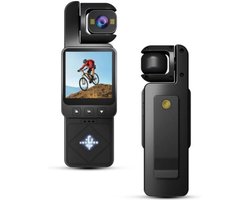 360° Mini Action Cam - WIFI-camera - 1080p draagbare actiecamera's - bodycam - lichaamscamera - Motorfiets actiecamera - actioncam voor avontuur - Geschikt voor vloggen, sport en outdoor activiteiten