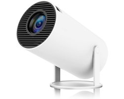 Mini-Projector – Draagbare Slimme Projector – Ultra HD – Ondersteunt Wifi- En Bluetooth-Connectiviteit – Compatibel Met HDMI/USB En Andere Apparaten – Creëer Je Eigen Thuisbioscoop – 180° Draaibaar – Wit