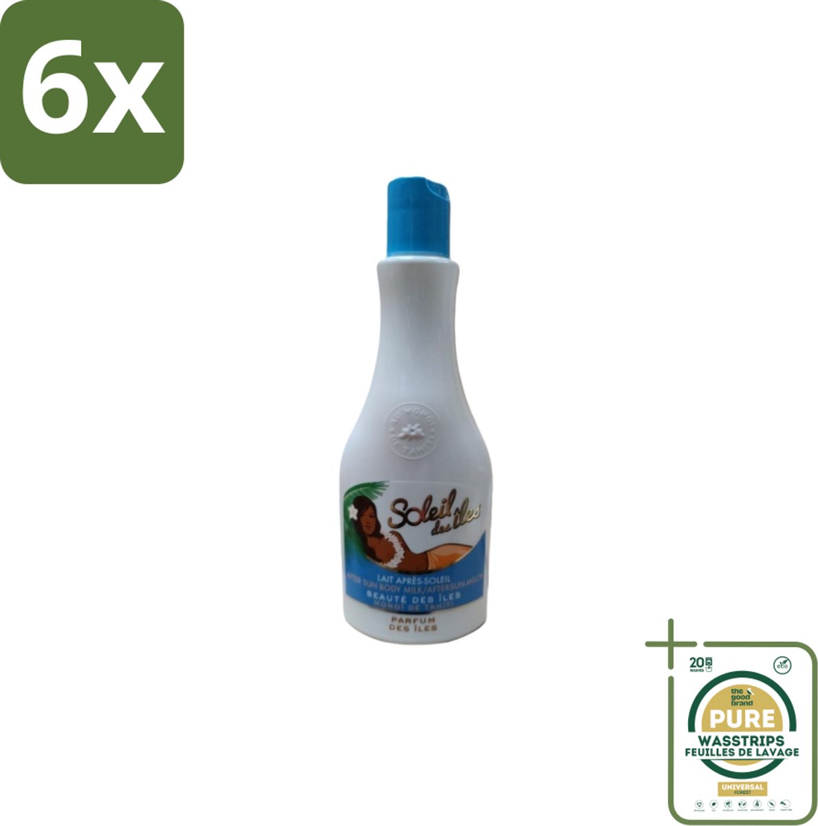 Soleil des Îles – Aftersun Bodymilk – Monoï de Tahiti Kokos – 150 ml - Voordeelverpakking - 6 stuks - Zonverzorging - Huidherstel