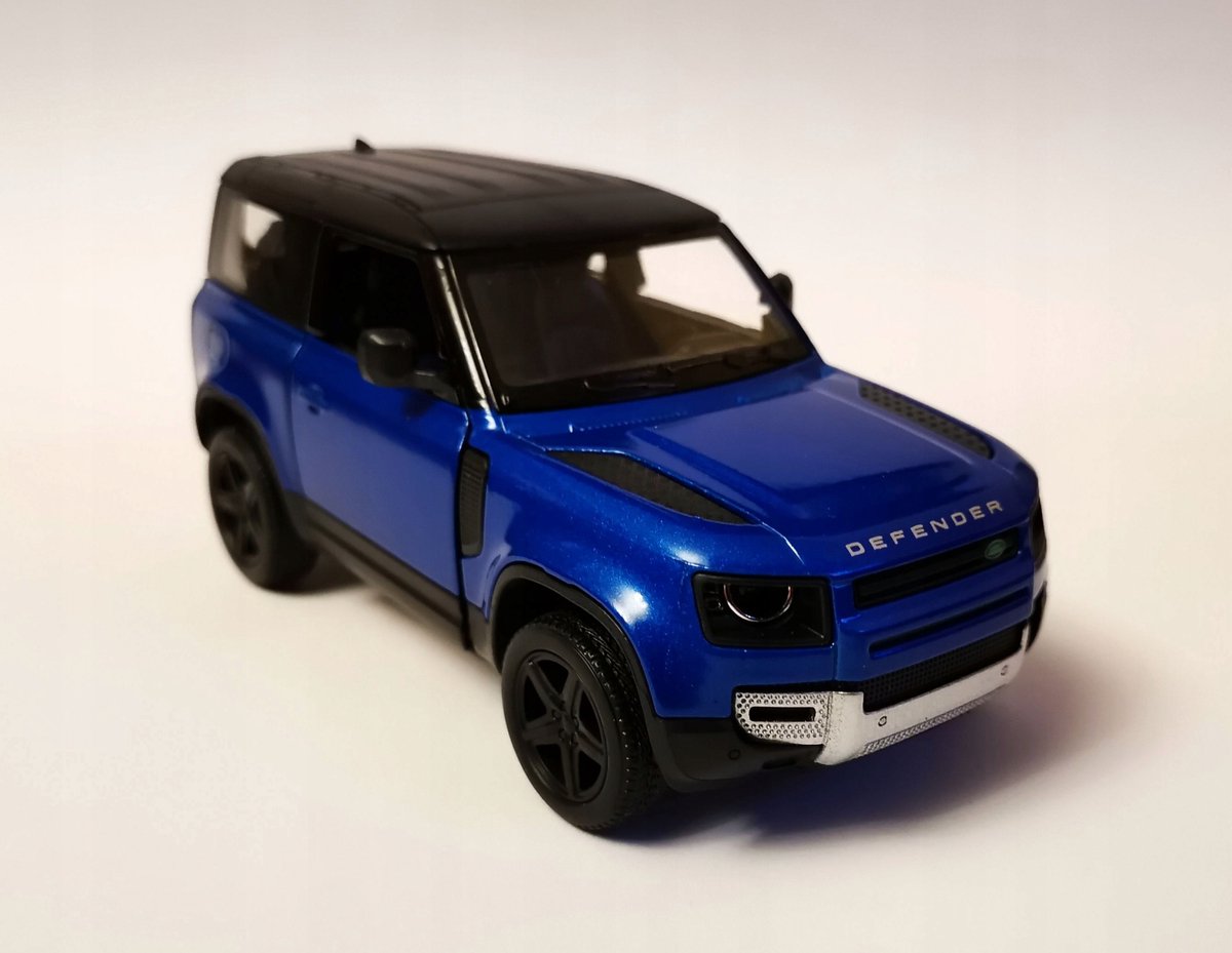 Kinsmart Land Rover Defender 90 Modelauto 1:36 Metaal Blauw