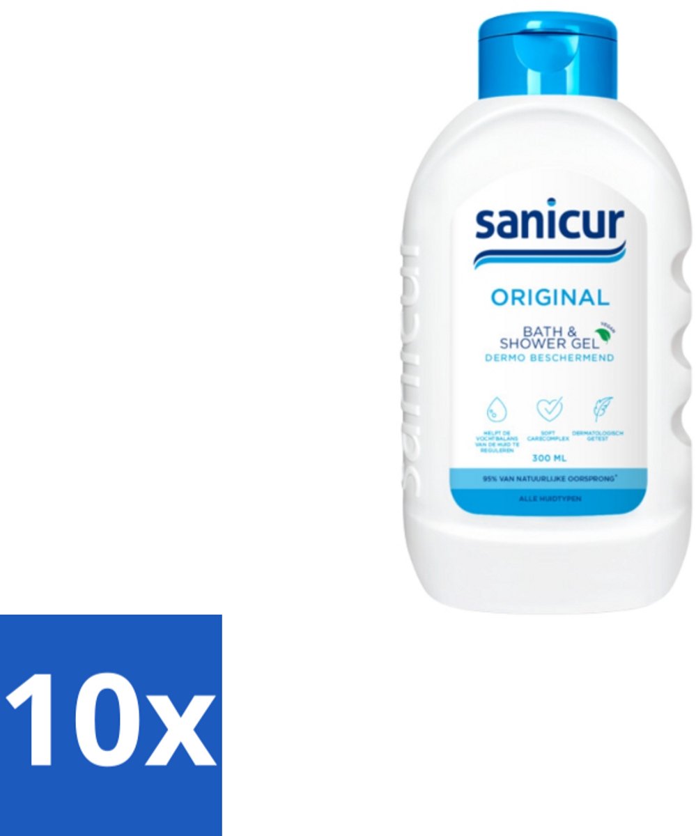 Sanicur Bath & Showergel Original 300 ml - Bulkverpakking - 10 stuks