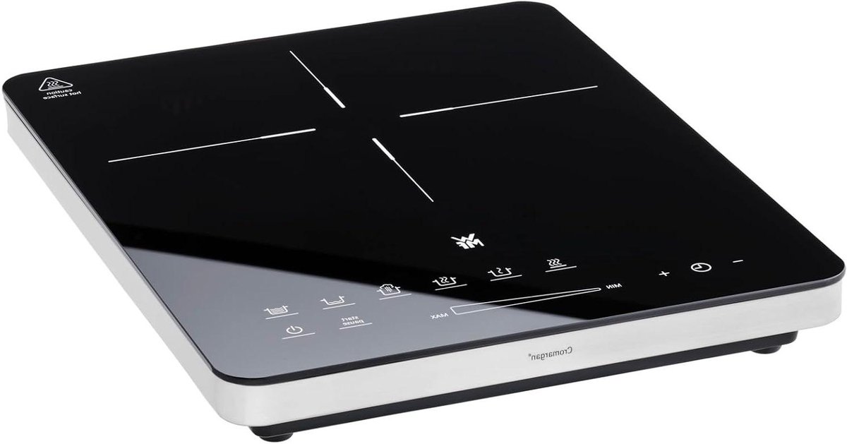 Inductiekookplaat - Mobiele kookplaat - Direct koken - Panherkenning - Tot 28 cm - Zwart