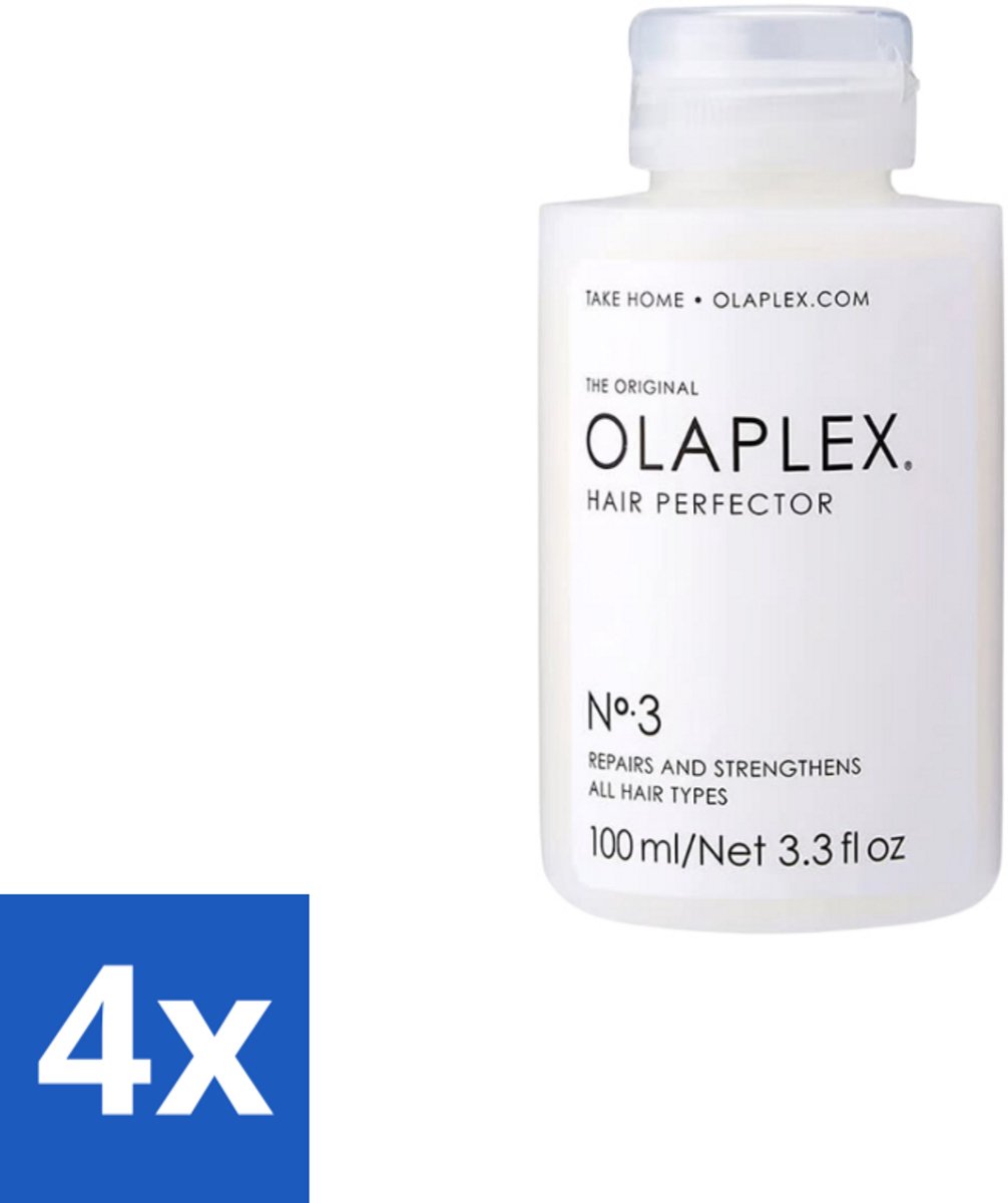 4 x Olaplex – Haarmasker – Hair Perfector No.3 – 100 ml - Haarherstel - Haarverzorging - Haarstructuur - Haarbreuk - Haarherstelproduct