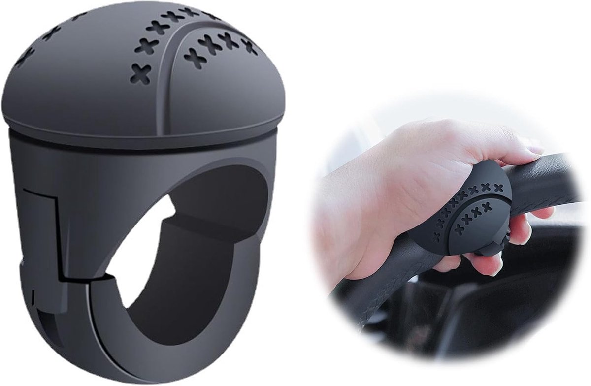 Universele Stuurknop voor Auto's en Voertuigen - Rotating Spinner Handle voor Gemakkelijk Sturen, Ideaal voor Tractors, Vorkheftrucks en Grasmaaiers