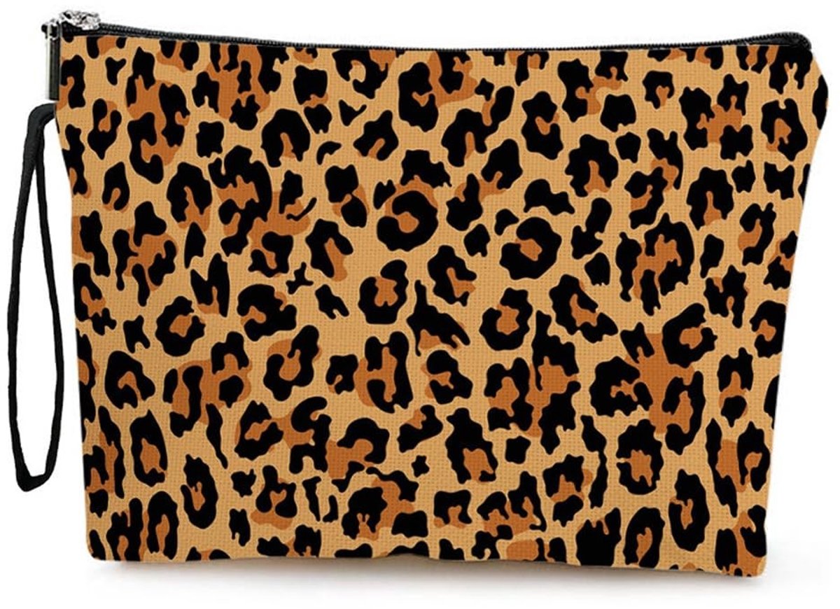 Elzusha - Dames Make-up Tas met Luipaardpatroon